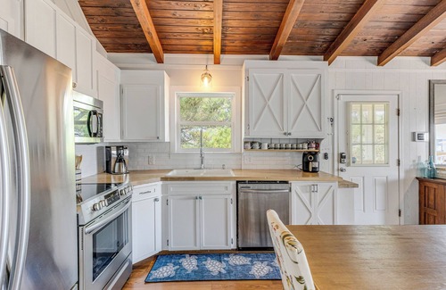 Oak Island House | Oak Island Escape-2nd Row, Pet-Friendly w/Ocean Views & Boat Ramp Nearby