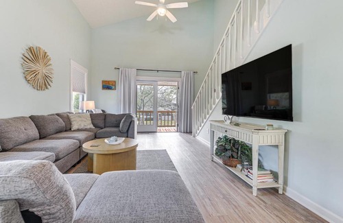 Tranquil Harbour House | Oak Island Home with Pool Walk to Long Beach!