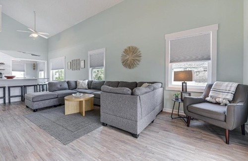 Tranquil Harbour House | Oak Island Home with Pool Walk to Long Beach!