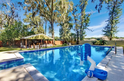 Fort King District House | Ocala Oasis 4BR w/Pool/Cabana/GameRoom/MiniGolf