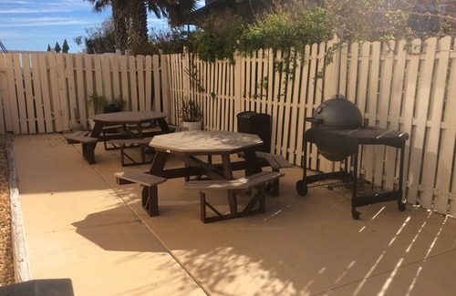 Crescent Beach Condo | Ocean Front 1 Bedroom Condo With Heated Pool just outside the balcony