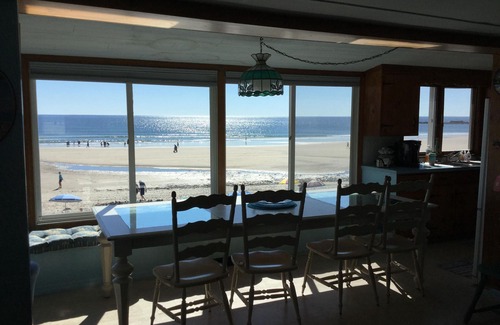 Wells Beach Condo | Ocean front directly on beach .