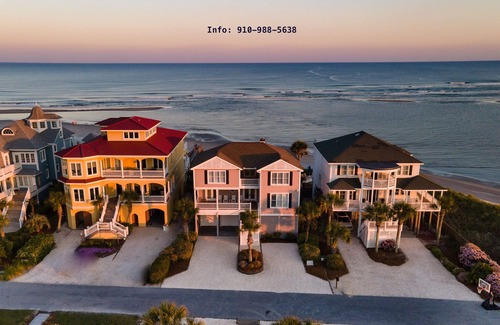 Sunset Beach House | Ocean Isle Beach-Oceanfront & sound side home on gated West End -sleeps 20