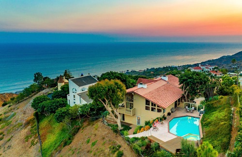 Western Malibu House | Ocean-view dog-friendly house with pool, hot tub, & sauna - snowbirds welcome