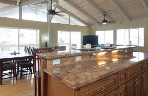 Pupukea House | Ocean View Home, in-ground pool, vaulted ceilings, gazebo, decks.