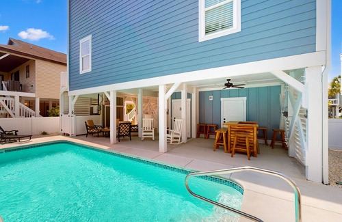 Sunset Beach House | Ocean-view home near beach with private heated pool, outdoor shower, & elevator
