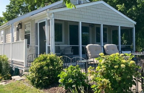 North Kingstown Cottage | Ocean view home, steps to the beach in quiet Wickford neighborhood.