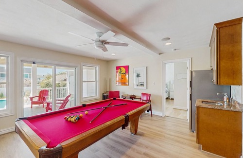 Sandbridge House | Ocean view home, steps to beach with private pool/hot tub & cabana - dogs OK