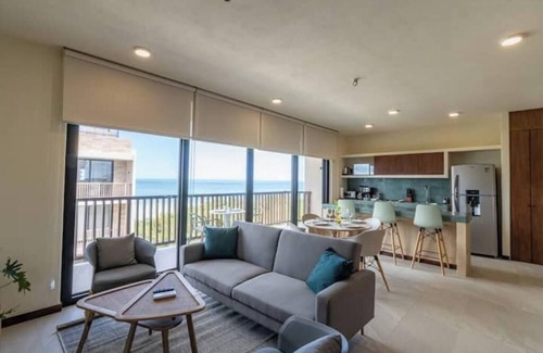 Isla Holbox Apartment | Ocean View Penthouse with Rooftop & Plunge Pool - B301