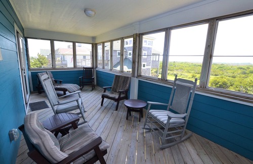 South Nags Head House | Ocean views, community pool, and hot tub await you at Seaquil,
