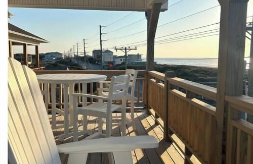 Topsail Beach House | Ocean views, Steps to beach access, Clean, Stocked Kitchen,