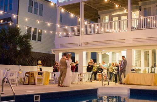 Ocean Isle Beach House | Oceanfront 10 bdrms private pool and tiki bar