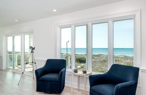 Atlantic Beach House | Oceanfront 7 BR, private beach access, 3 levels of beachfront decks