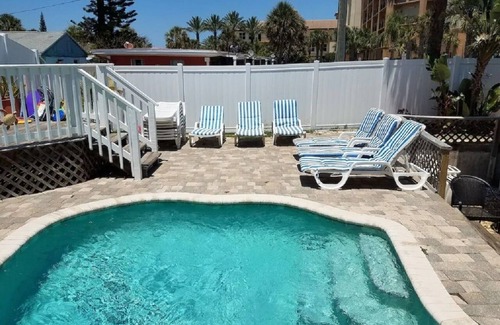 Port Canaveral House | Oceanfront Beach Cottage - Pool, Large Yard, Private Beach Access, Sleeps 12