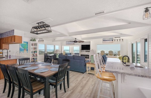 Hatteras Island House | Oceanfront charm, heated pool, hot tub, dog friendly, 4 bed 3.5 bath