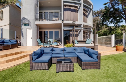 Malibu House | Oceanfront luxury home w/sunset views, enclosed patio, gas grill, and balconies