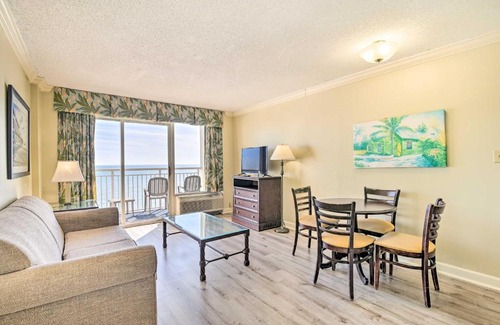 Downtown Myrtle Beach Apartment | Oceanfront Myrtle Beach Condo with Balcony!