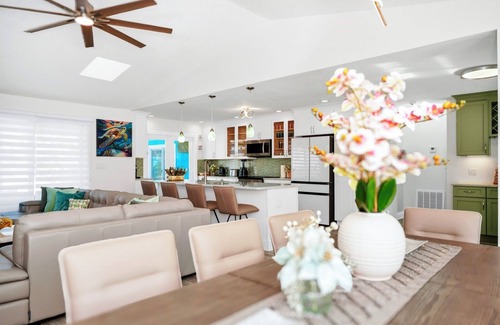 Port Canaveral House | Oceanfront Oasis: Private Pool, Hot Tub , Arcade Fun & Pool Table Retreat!