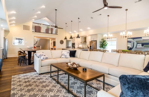 Kill Devil Hills House | Oceans 24 Oceanfront Pet Friendly Home w/FlexStay! Ocean Views, Poolside Tiki Bar, Hot Tub, and More!