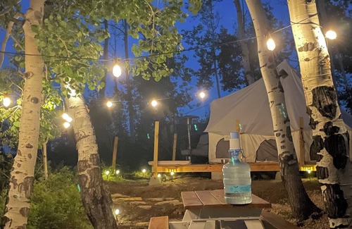 Glenwood Springs RV Rental | Off-Grid Yurt in White River National Forest Pet-Friendly!