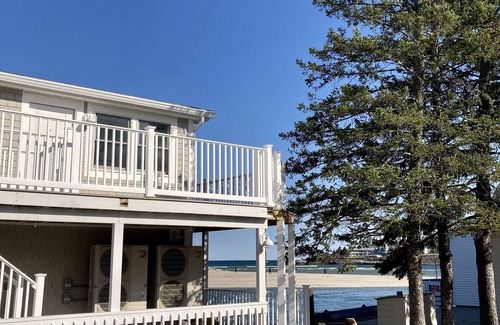 Ogunquit Condo | Ogunquit ocean front 1BR/1BA with deck, short walk to beach + center of town