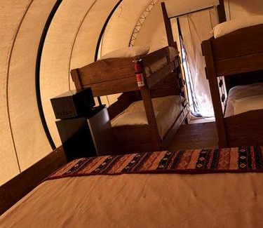 South Oklahoma City House | Oklahoma Glamping in this Wonderful Covered Wagon for Family Vacations near Oklahoma City