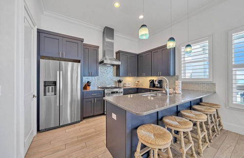 Dune Allen Beach House | On 30A, at Beach, Private Pool, Hot Tub, Fire Pit, Dock, and Bikes!