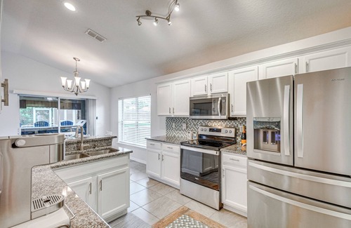 Palm Harbor House | On-Site Canal Access: Luxe Home in Palm Coast!