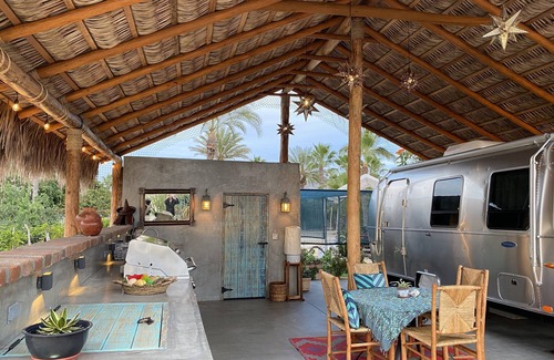 Todos Santos House | On the Beach in Todos New Airstream & Beautiful Palapa