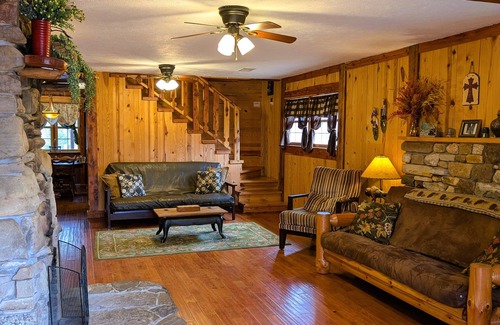 Bruno Cabin | Once a Blacksmith shop, now a 3-bedroom cabin beauty in the heart of the Ozarks