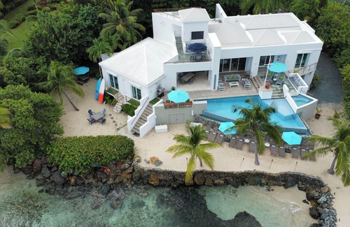 Cabes Point Villa | ONE BEACH ROAD; 6 Bedroom, 5 1/2 Bath Beachfront Oasis St Thomas VI