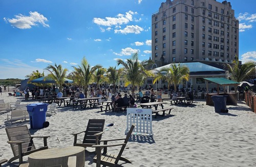 Brigantine Condo | One block from the beach! Cozy beach condo near restaurants and shopping.
