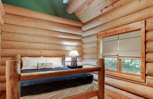 Valley Springs House | One of a Kind Log Home Tucked Away in the Woods!