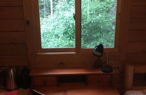 Dryden Cabin | One Room Log Cabin in beautiful Woodland Campground