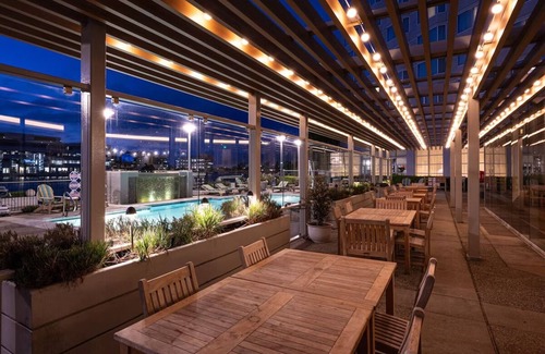 Redwood Shores Hotel | Onsite Pool, King Partial Water View Room at Grand Bay San Francisco Hotel