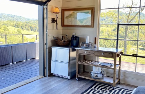 Waynesville House | Open air cabin, sweeping views at low elevation, in the Smokies!