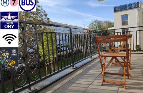 L'Hay-les-Roses Apartment | Opposite Metro 14, Cozy Guest Room with Garden & Free Parking, 5 min Orly Airport, 7 min Paris