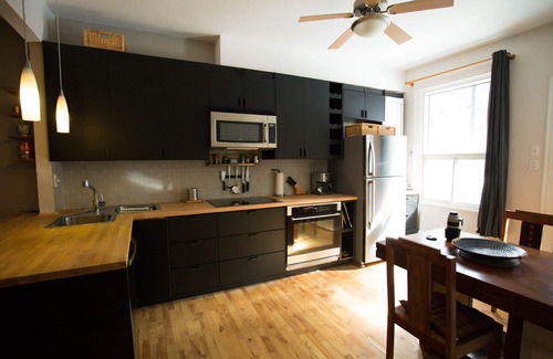 Vieux-Rosemont Apartment | Original Montreal Style