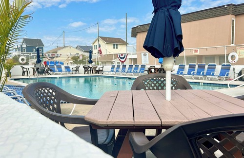 Seaside Heights Condo | Ortley - Heated Pool, Steps to Beach - Bungalow 16 - Luxe Comfort, Laid-Back Fun