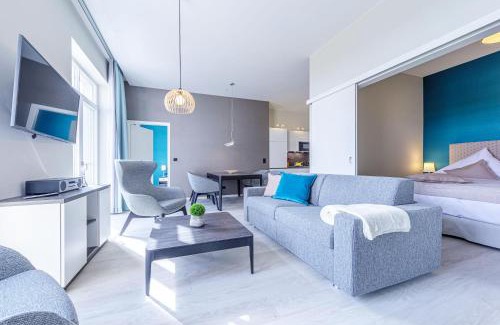 Ostseebad Wustrow Apartment | Ostseeperle - 5-Sterne-Ferienwohnung für den perfekten Wellnessurlaub mit Blick auf den Bodden