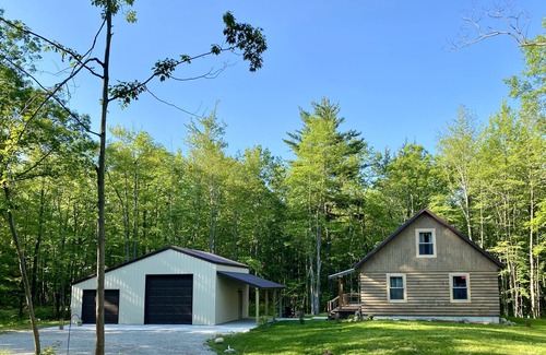 Mears House | Our Neck of the Woods, Mears. A Modern Rustic Feel that is EV-friendly.