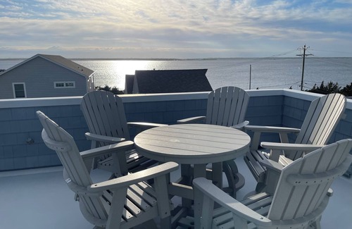 Ortley Beach House | Outdoor, heated pool, rooftop terrace, game room, mutiple decks