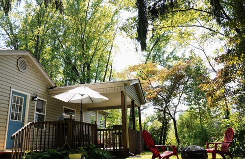 Pisgah Forest Cottage | Outdoor Path: minutes to both DuPont and Pisgah Forest