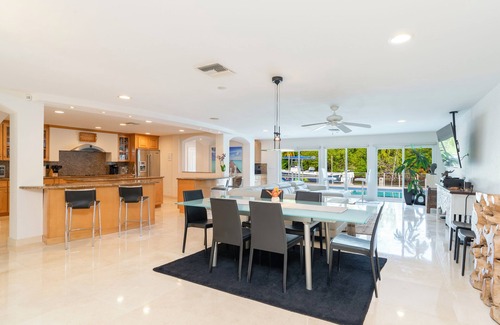 Deerfield Beach House | Outstanding/BEST Waterfront Home 40' Heated Saltwater Pool w/Island View VIDEO