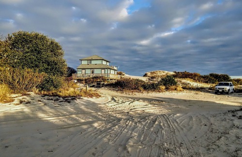 Corolla House | Outstanding Ocean Views! Simple Beach Cottage On Private Sand Road In Corolla