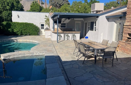 Baristo House | Palm Springs Oasis! Private, spacious, pool, spa, sauna shower!