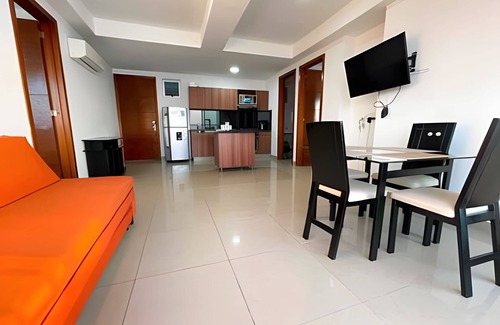 Bocagrande House | Palmetto 2702, habs y balcón con vista al mar!