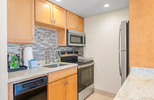 Historic Lahaina Front Street Apartment | Panoramic Mauka Views at Stylish Lahaina Shores 520