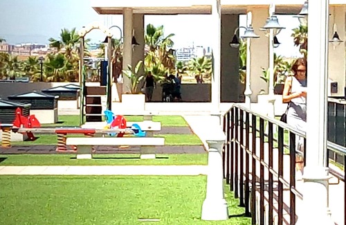 Alboraya Apartment | Panoramic sea views, terrace, garage, 24/7 security, beach in the city.