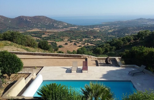 Lavatoggio House | PANORAMIC VIEW 3 BEDROOM 2SDB PRIVATE POOL & PETANQUE, AIR CONDITIONING, WIFI